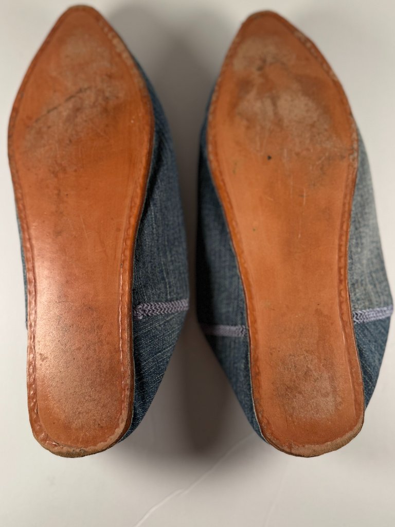 Brother Vellies Denim Babouche Slides — image 6 of 6